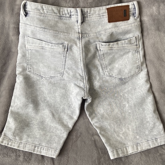 Point Zero men’s denim looking stretch fabric stonewashed shorts size 34 - Picture 5 of 7